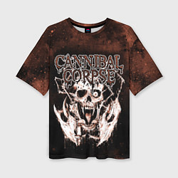 Футболка оверсайз женская Cannibal Corpse, цвет: 3D-принт