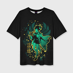 Футболка оверсайз женская GENSHIN IMPACT, ВЕНТИ, цвет: 3D-принт