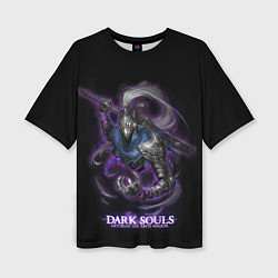 Женская футболка оверсайз Dark souls Abyss walker