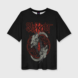 Футболка оверсайз женская Slipknot Черепа, цвет: 3D-принт