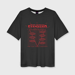 Женская футболка оверсайз Evangelion Neon Genesis
