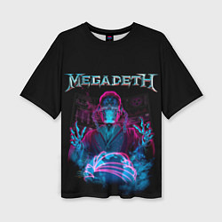 Женская футболка оверсайз MEGADETH