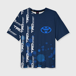 Женская футболка оверсайз Toyota - Paint Pattern on left