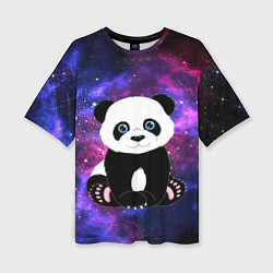 Футболка оверсайз женская Space Panda, цвет: 3D-принт