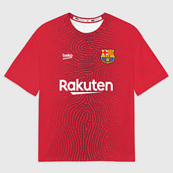 Футболка оверсайз женская FC Barcelona Goalkeeper 202122, цвет: 3D-принт