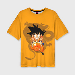 Женская футболка оверсайз Kid Goku