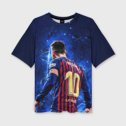 Футболка оверсайз женская Leo Messi Лео Месси 10, цвет: 3D-принт