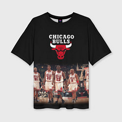 Женская футболка оверсайз CHICAGO BULLS 3