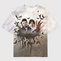 Футболка оверсайз женская SPN Dean & Sam, цвет: 3D-принт