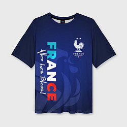 Женская футболка оверсайз Сборная Франции