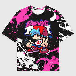 Футболка оверсайз женская Boyfriend, цвет: 3D-принт