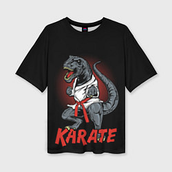 Женская футболка оверсайз KARATE T-REX