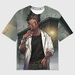 Футболка оверсайз женская Kasukabe, цвет: 3D-принт