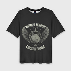 Женская футболка оверсайз Победа к обеду