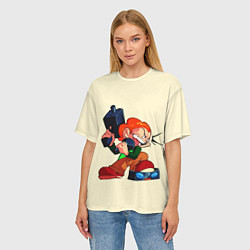 Футболка оверсайз женская Пико с оружием, цвет: 3D-принт — фото 2