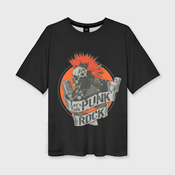 Женская футболка оверсайз Punk Rock