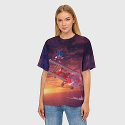 Футболка оверсайз женская AMY ROSE SONIC СОНИК Z, цвет: 3D-принт — фото 2