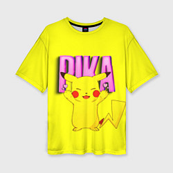Футболка оверсайз женская ПИКАЧУ PIKACHU, цвет: 3D-принт