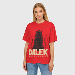 Футболка оверсайз женская Dalek, цвет: 3D-принт — фото 2