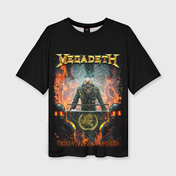 Женская футболка оверсайз Megadeth