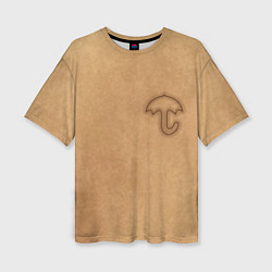 Женская футболка оверсайз Зонтик Игра в кальмара