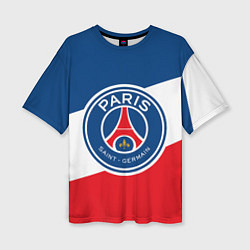 Футболка оверсайз женская Paris Saint-Germain FC, цвет: 3D-принт