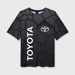 Женская футболка оверсайз Toyota 3D плиты