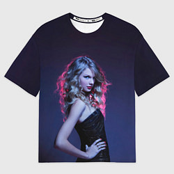 Футболка оверсайз женская Игривая Тейлор, цвет: 3D-принт