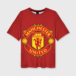 Женская футболка оверсайз Manchester United F C