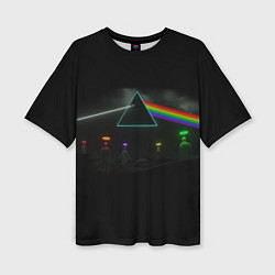 Футболка оверсайз женская ПИНК ФЛОЙД PINK FLOYD LOGO, цвет: 3D-принт