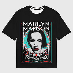 Женская футболка оверсайз Marilyn Manson - We are chaos