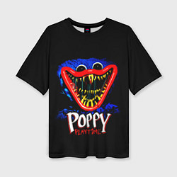 Футболка оверсайз женская Poppy Playtime: Huggy, цвет: 3D-принт