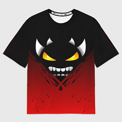 Футболка оверсайз женская Geometry Dash: Demon Smile, цвет: 3D-принт