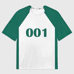 Женская футболка оверсайз Как в Игре в Кальмара Форма игрока 001 Дед, О Иль-