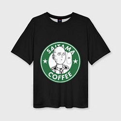 Женская футболка оверсайз ONE-PUNCH MAN OK COFFEE