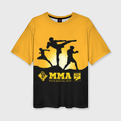 Женская футболка оверсайз ММА Mixed Martial Arts