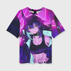 Футболка оверсайз женская Тян Самурай, цвет: 3D-принт