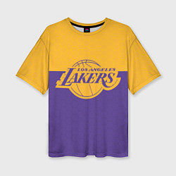 Женская футболка оверсайз LAKERS LINE HEXAGON SPORT