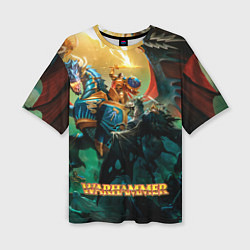 Женская футболка оверсайз Warhammer арт