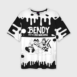Женская футболка оверсайз БЕНДИ И АЛИСА BENDY AND THE INK MACHINE