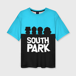 Женская футболка оверсайз Южный парк персонажи South Park