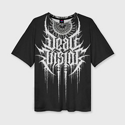 Женская футболка оверсайз DEAD INSIDE, Сороконожка