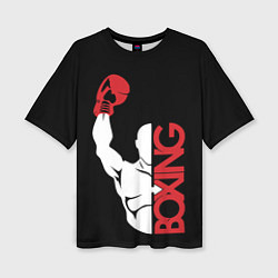Женская футболка оверсайз Бокс Boxing