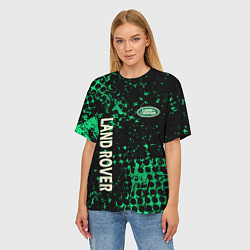 Футболка оверсайз женская Land Rover, Ленд Ровер, цвет: 3D-принт — фото 2