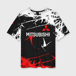 Женская футболка оверсайз Mitsubishi Sport Auto
