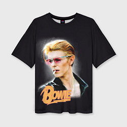 Футболка оверсайз женская David Bowie Smoking, цвет: 3D-принт