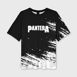 Женская футболка оверсайз Pantera Logo