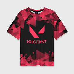 Женская футболка оверсайз Valorant - Геометрия