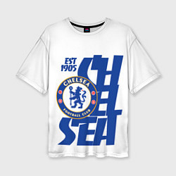 Женская футболка оверсайз Chelsea est 1905