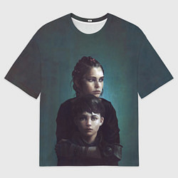 Женская футболка оверсайз Амиция и Гуго